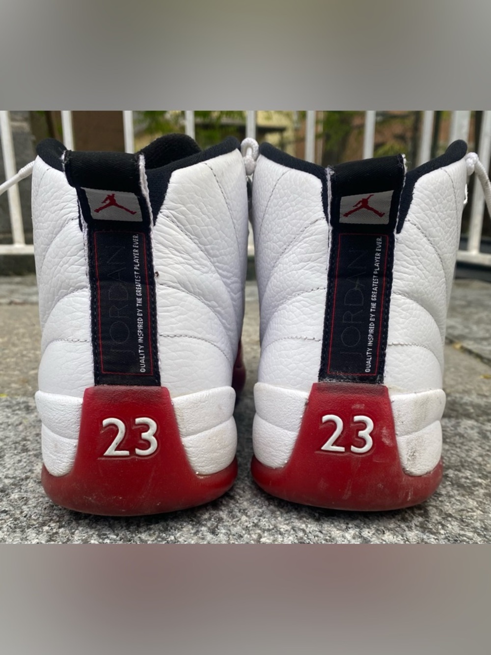 Air Jordan 12 Cherry White Red 130690-110 Size 10 OG Retro - Picture 5 of 12